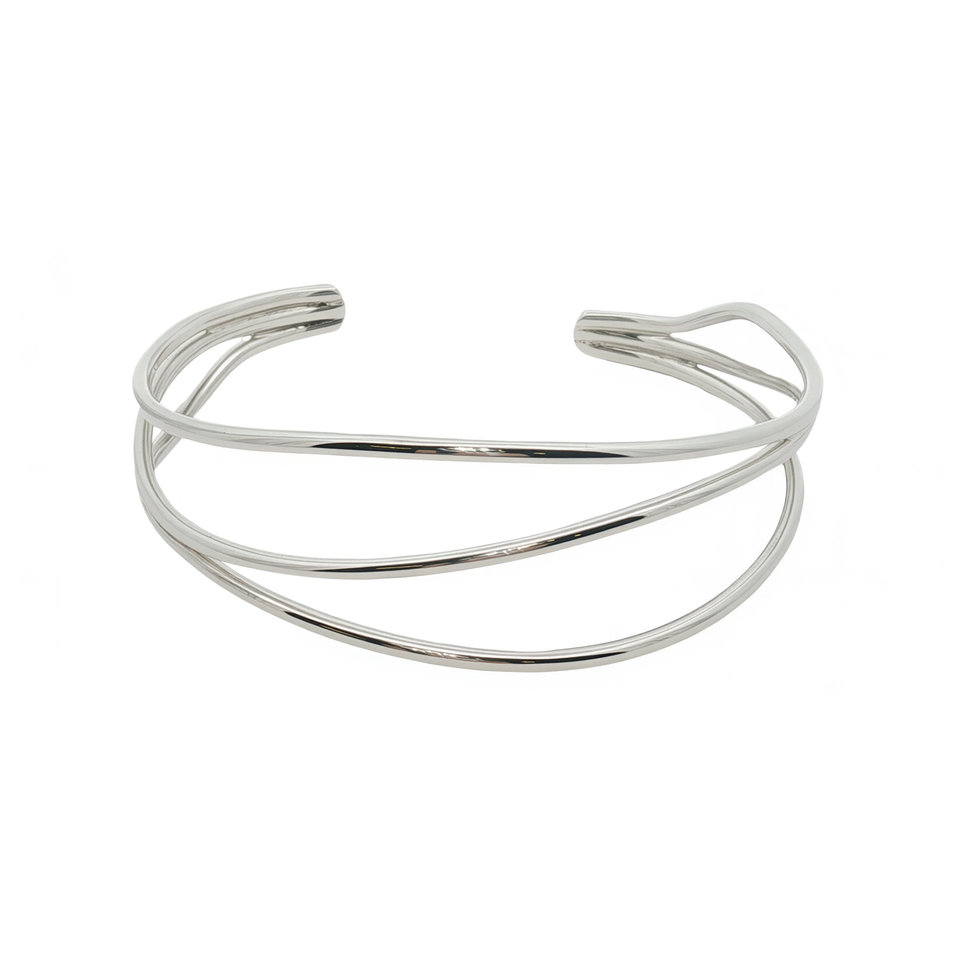 Grace & Co Solid Silver Multi Strand Bangle
