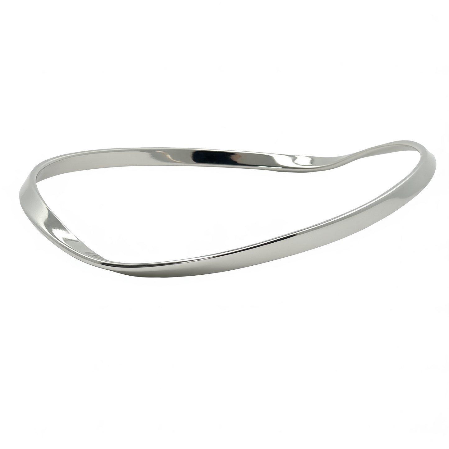 Solid Twisted Slip-On Bangle