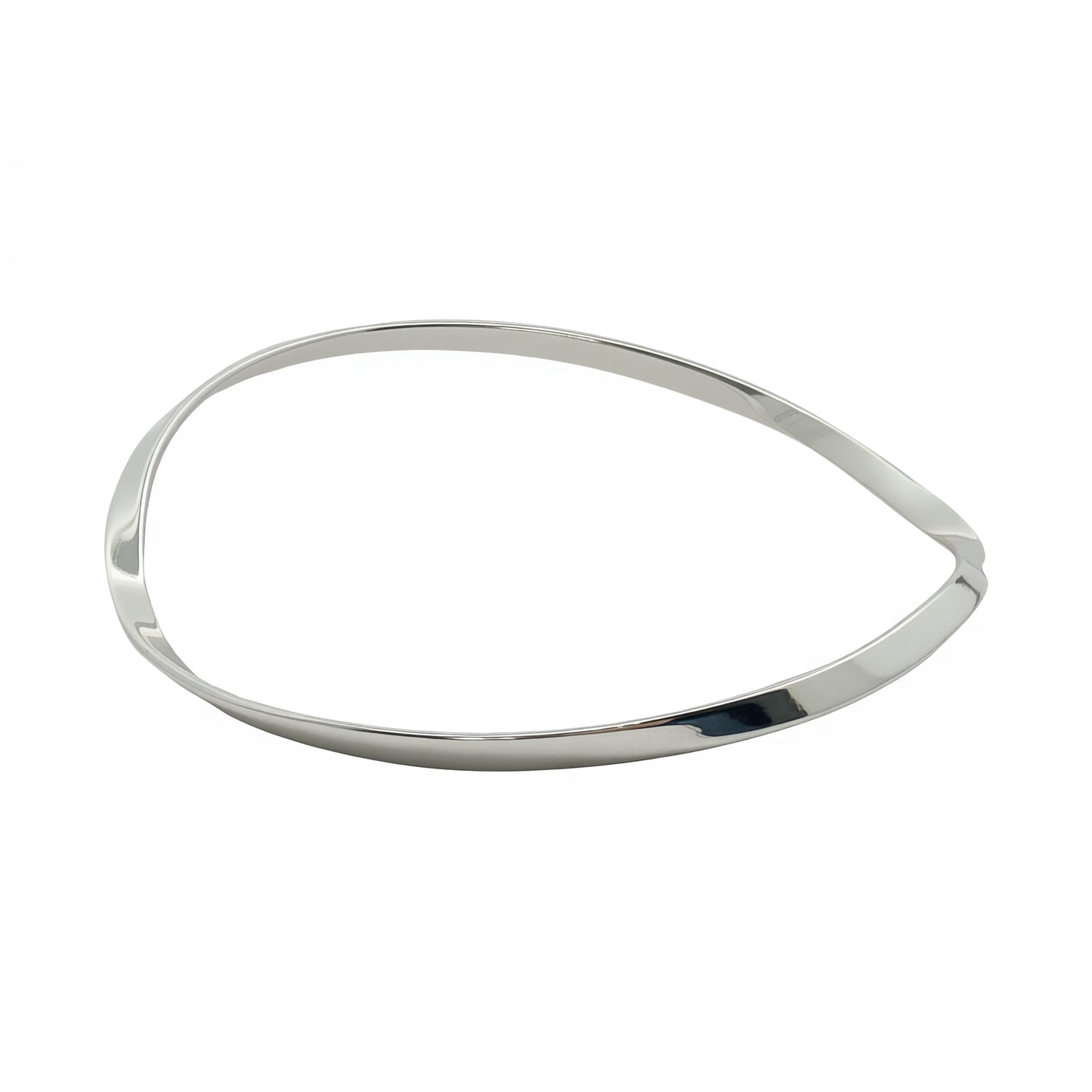 Solid Twisted Slip-On Bangle