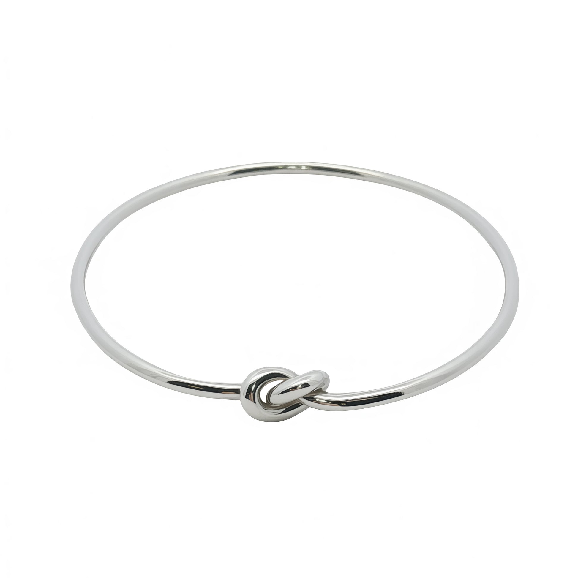 Grace & Co Solid Love Knot Slip-On Bangle