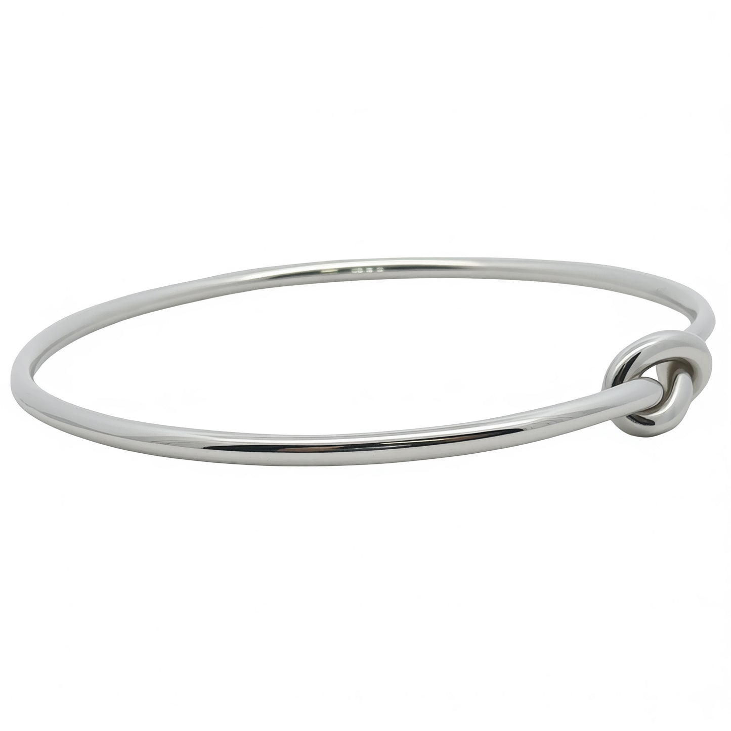 Solid Love Knot Slip-On Bangle