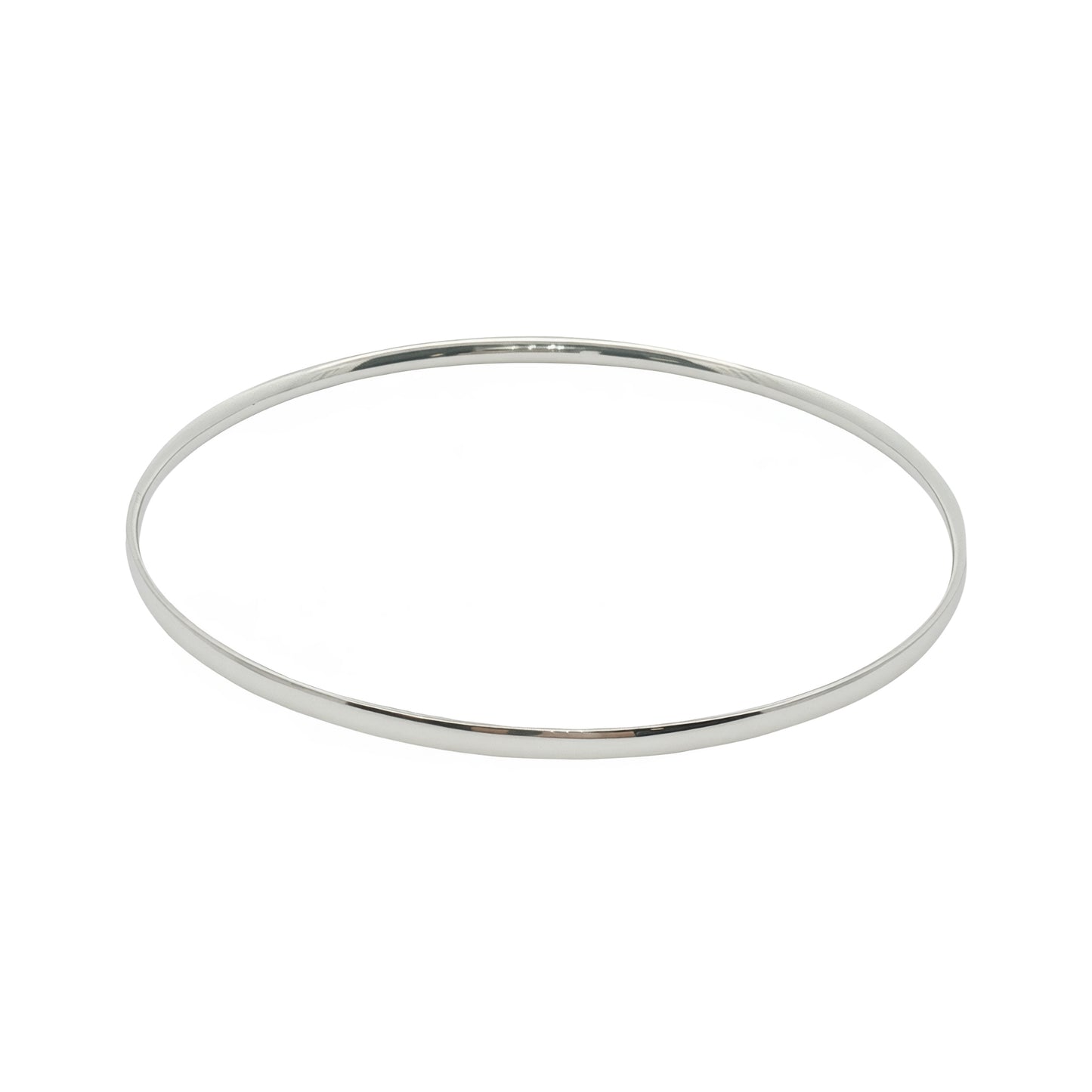 Solid Oval Smooth Slip-On Bangle