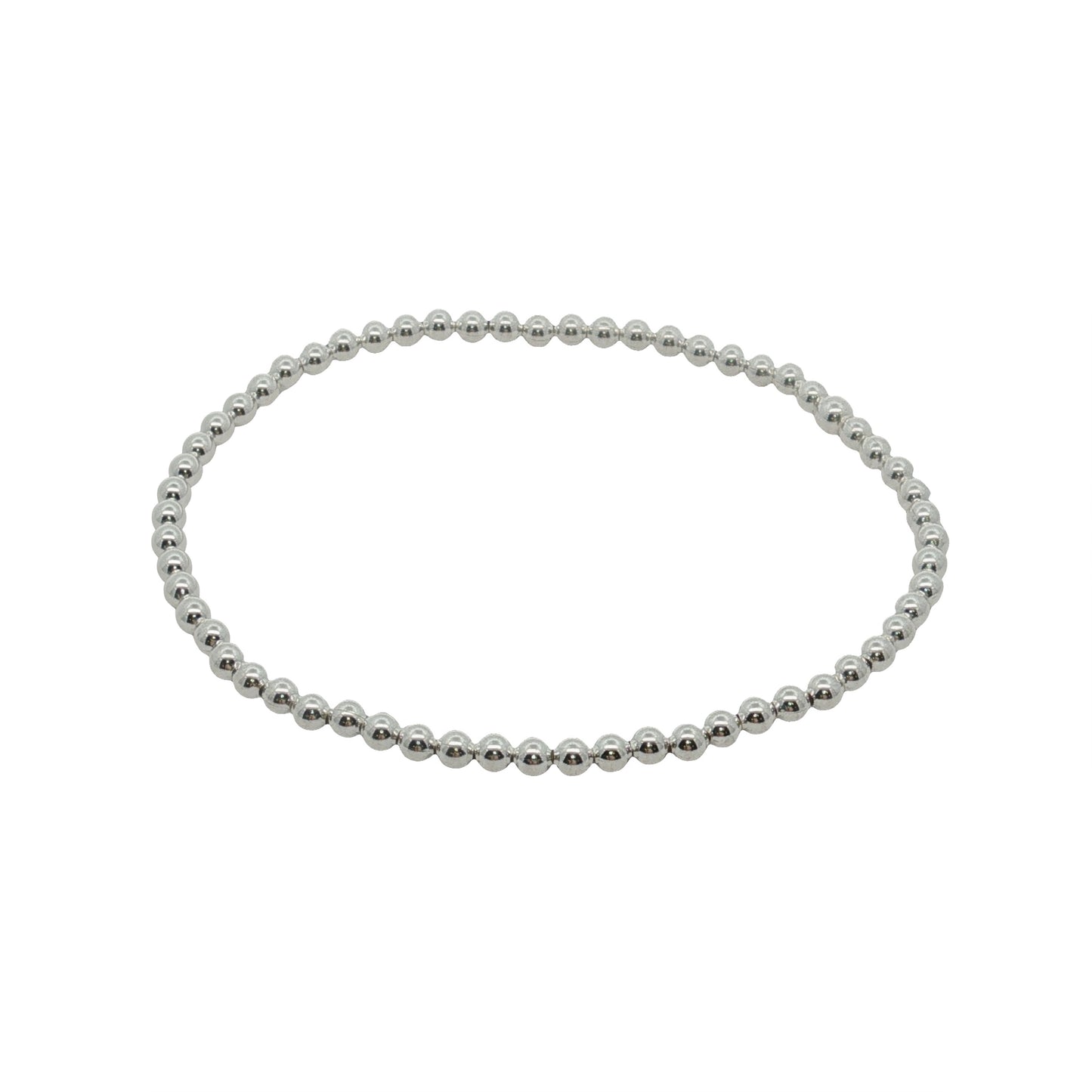 Silver Ball Elastic Bracelet, 18cm