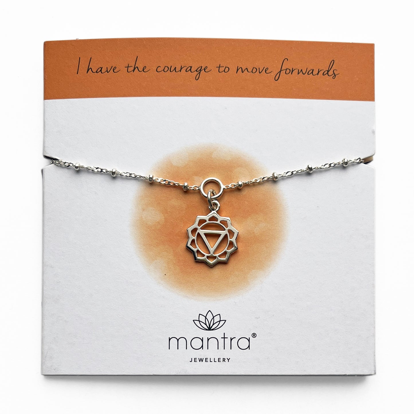 Solar Plexus Chakra Charm Bracelet in Sterling Silver