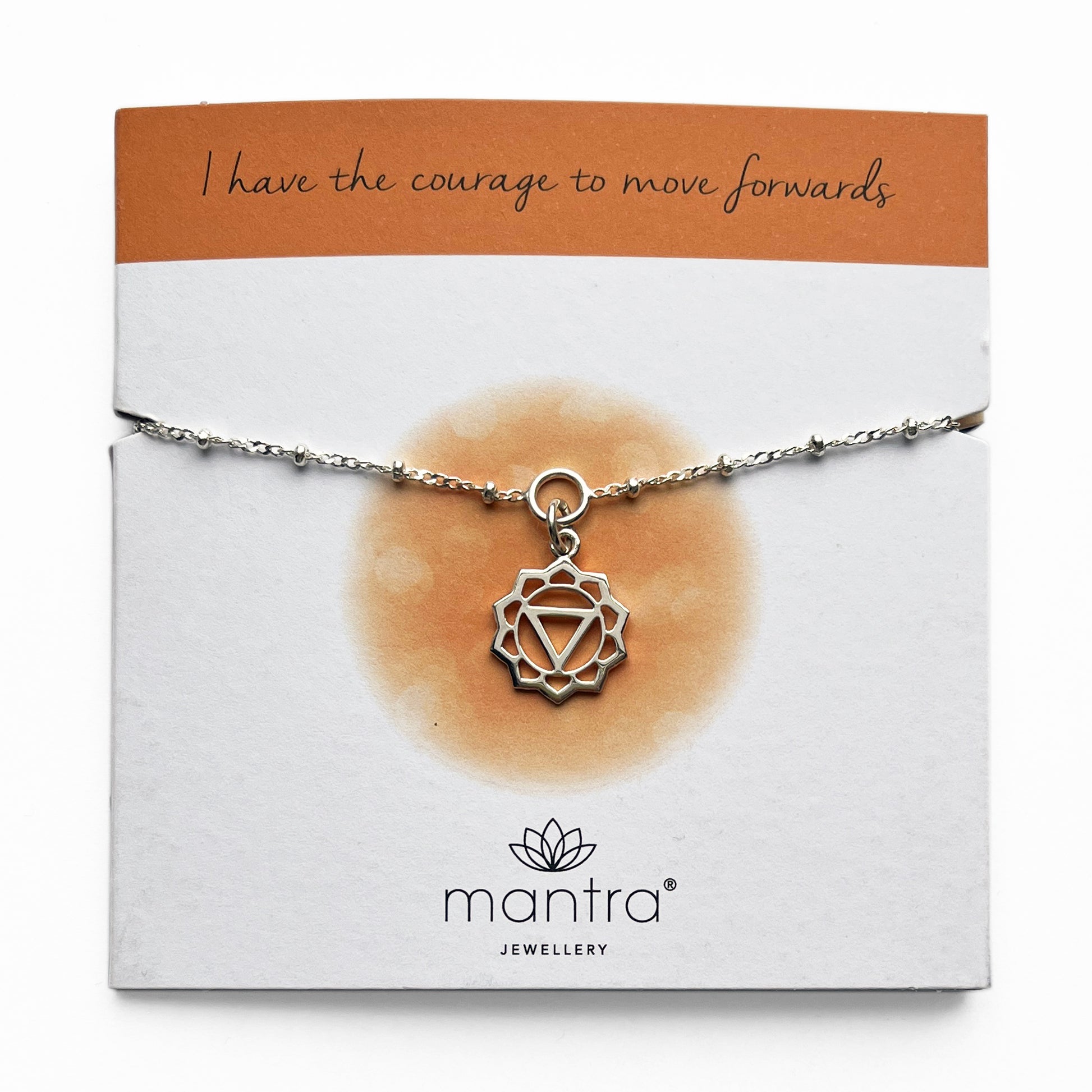 Mantra Jewellery Solar Plexus Chakra Charm Bracelet in Sterling Silver