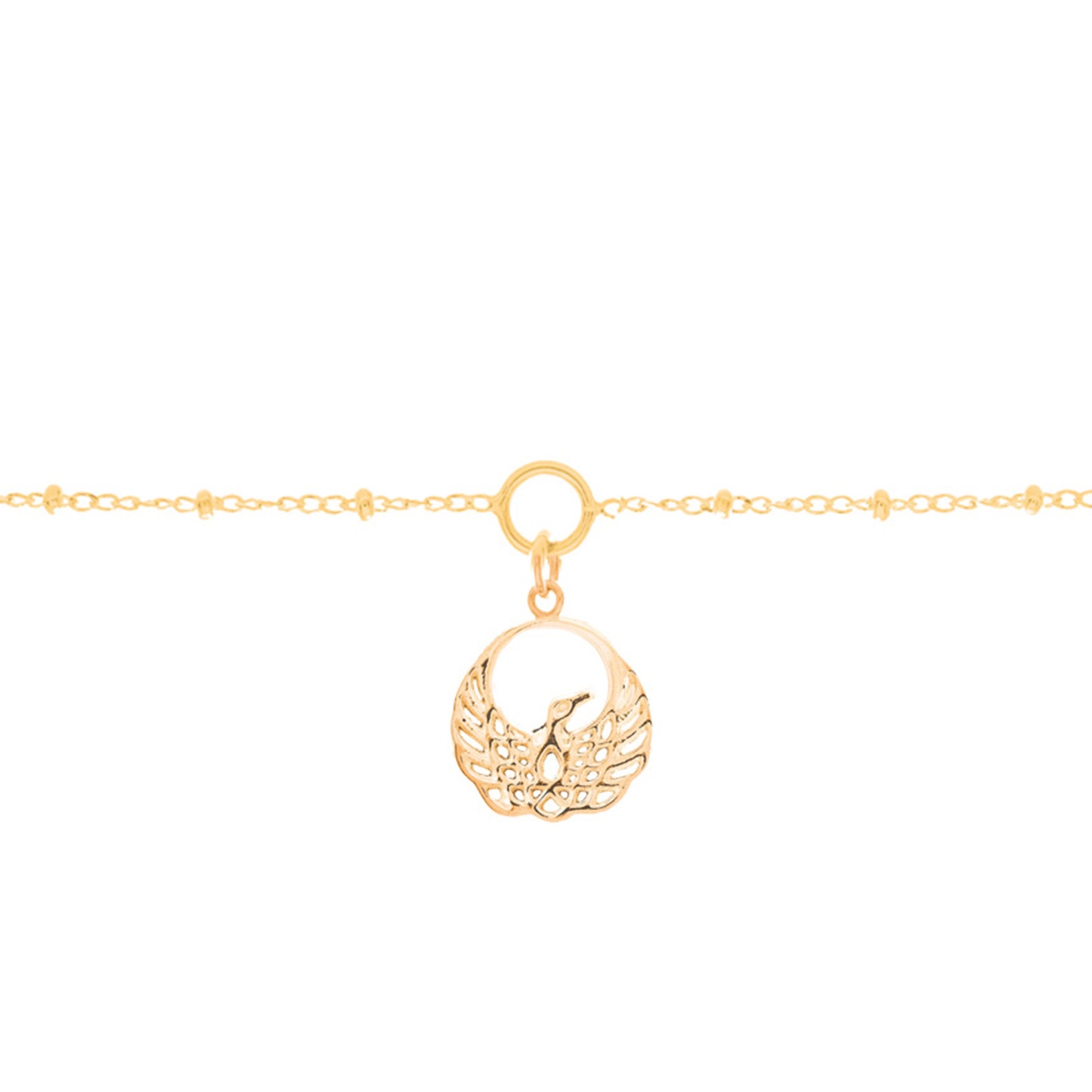 Phoenix Charm Bracelet in Gold