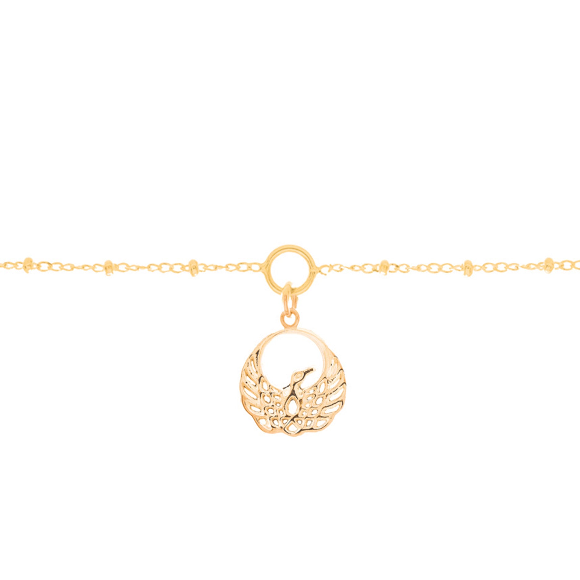Mantra Jewellery Phoenix Charm Bracelet in Gold