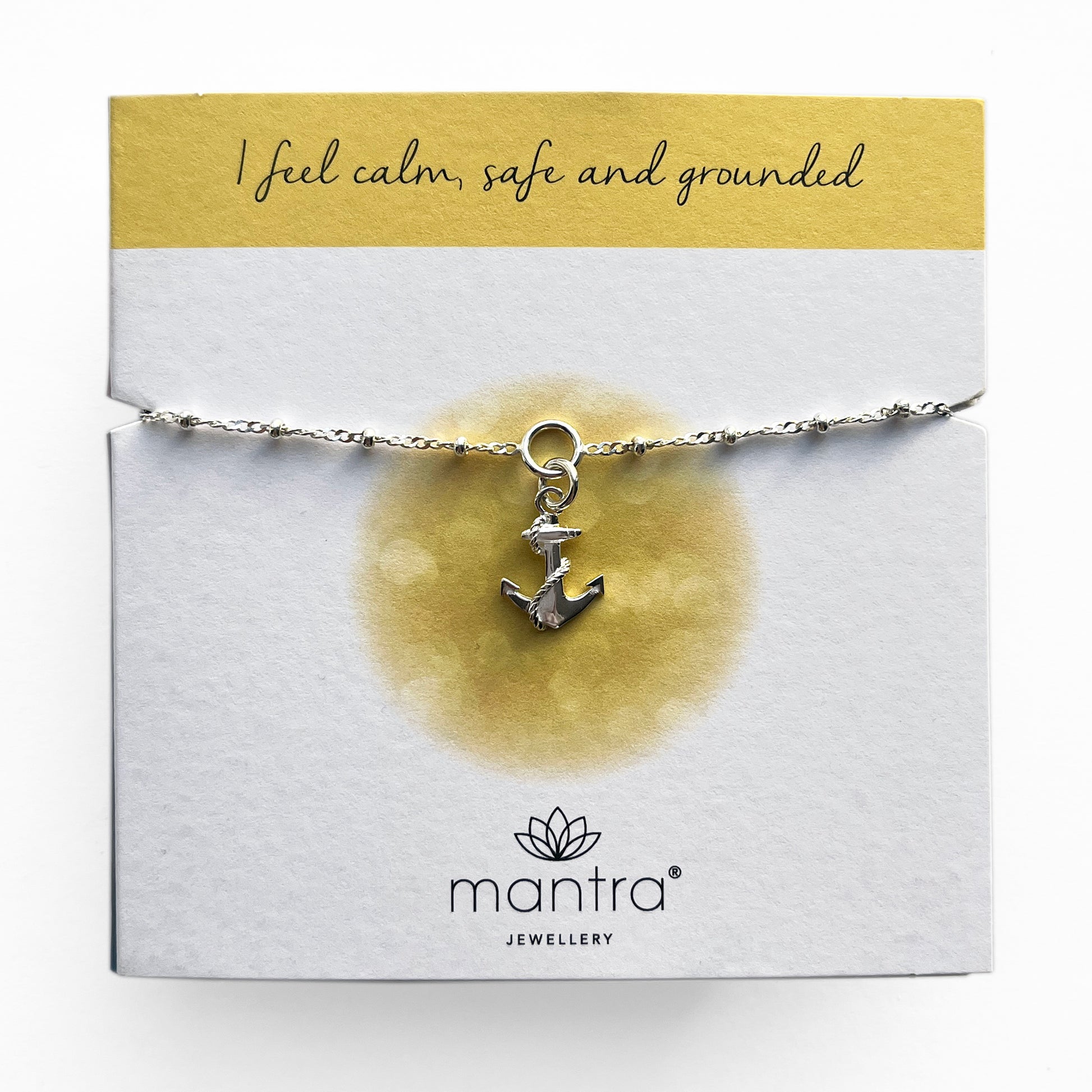 Mantra Jewellery Anchor Charm Bracelet in Sterling Silver