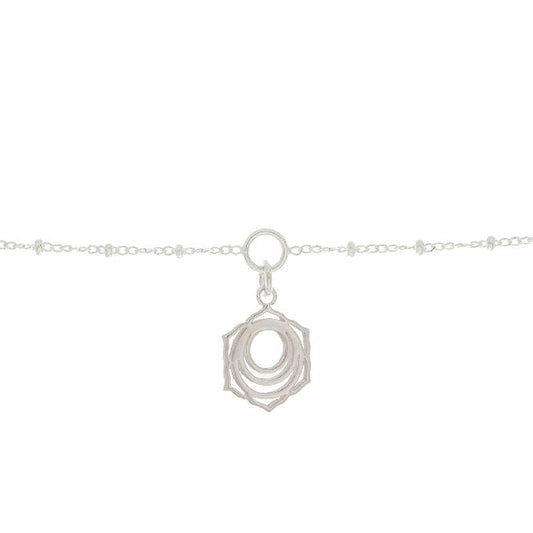 Sacral Chakra Charm Bracelet in Sterling Silver