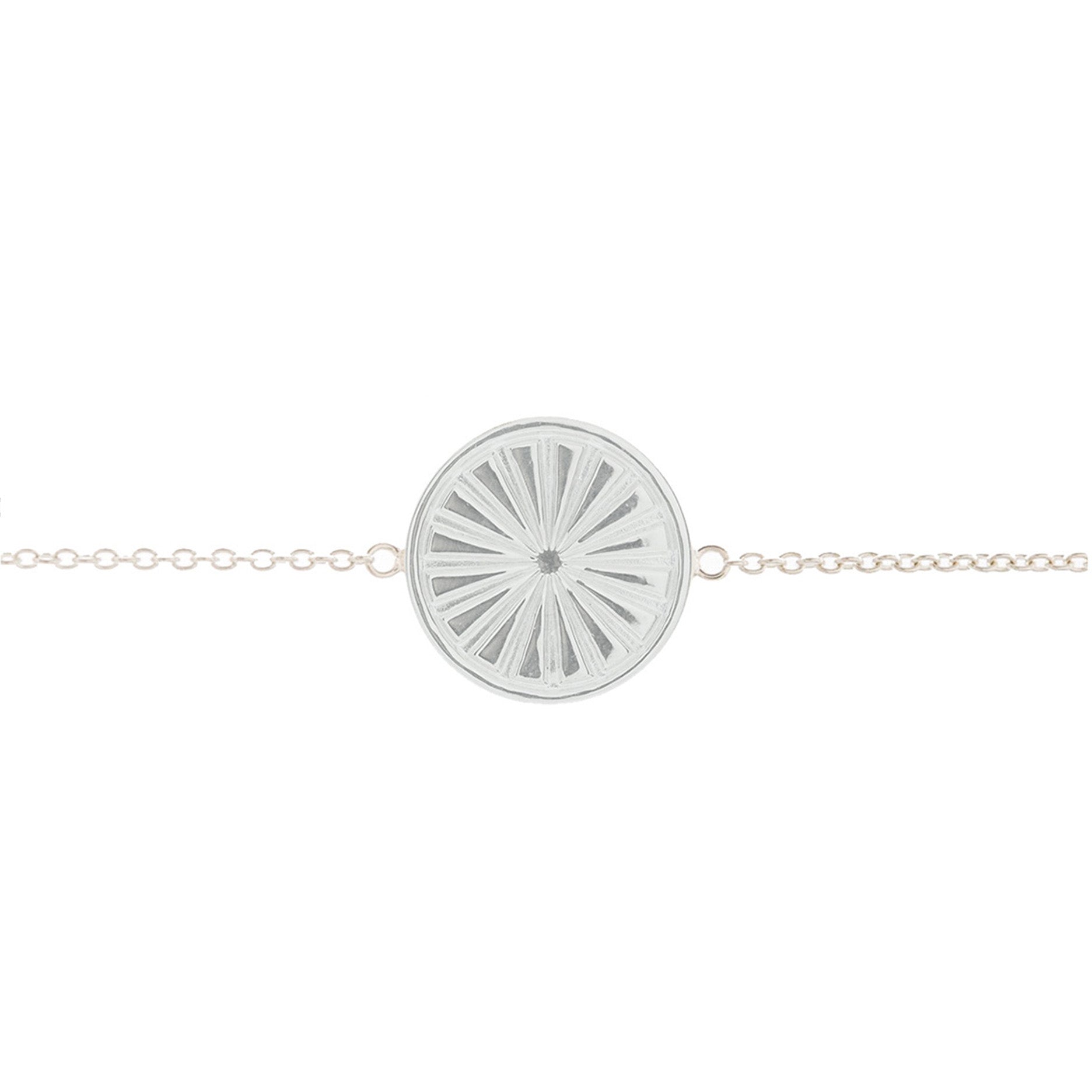 Mantra Jewellery Everything I Need Disc Bracelet in Sterling Silver