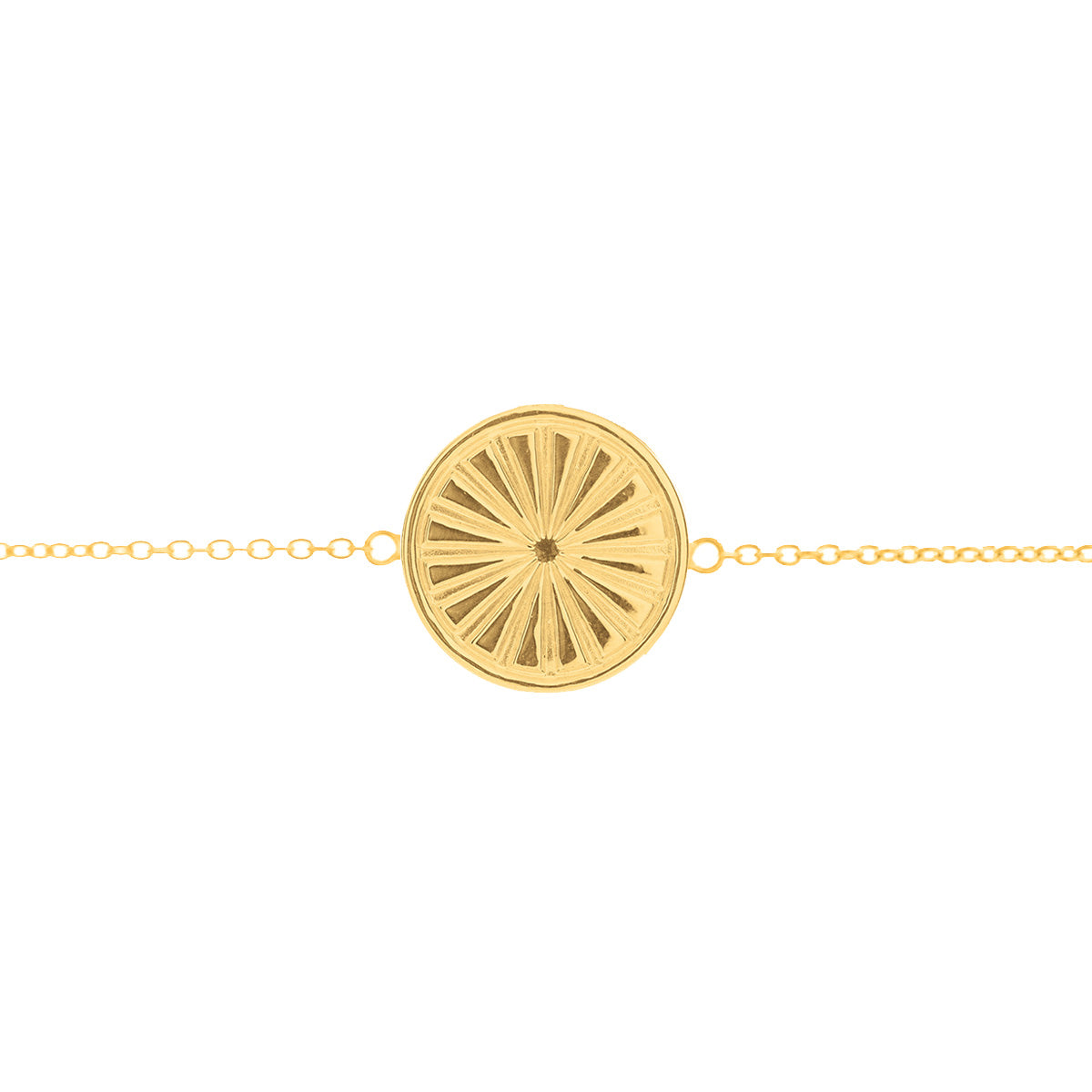 Everything I Need Disc Bracelet in Gold