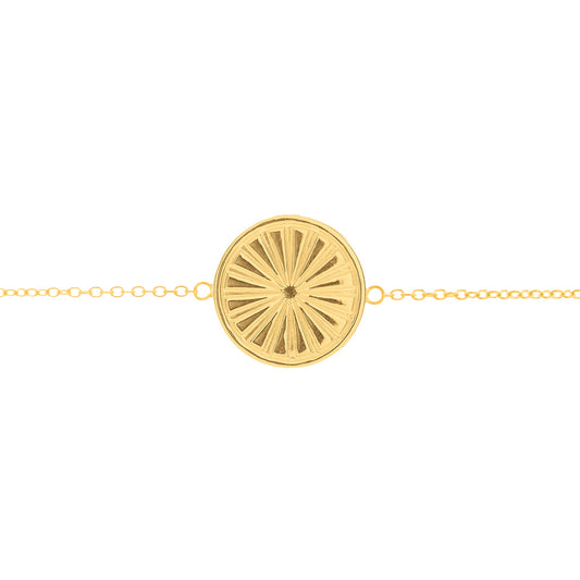 Everything I Need Disc Bracelet in Gold