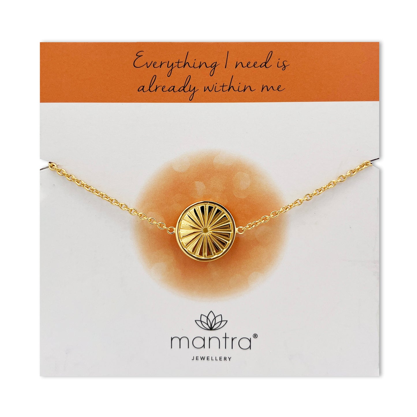 Everything I Need Disc Bracelet in Gold