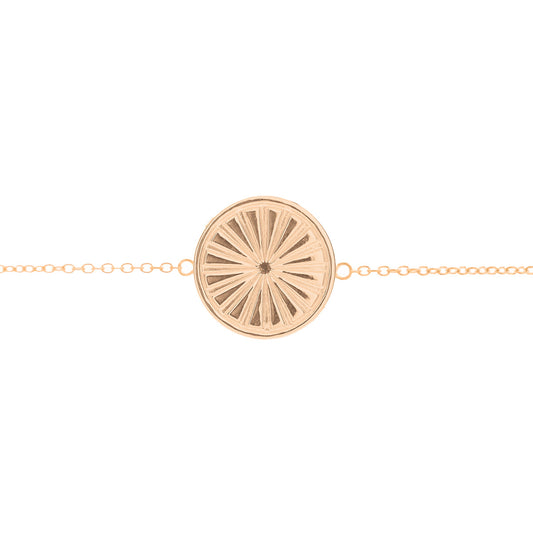 Everything I Need Disc Bracelet in Rose Gold