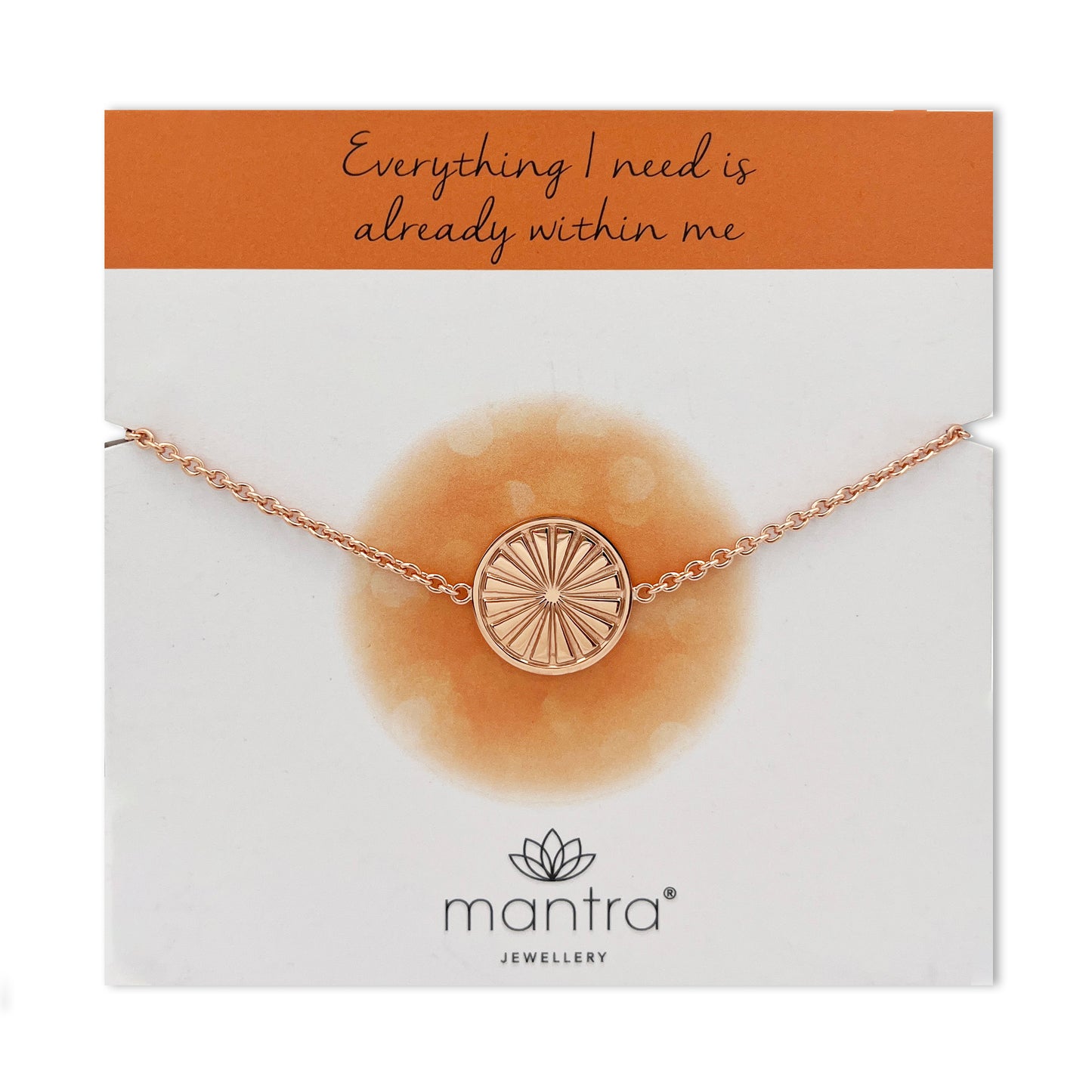 Everything I Need Disc Bracelet in Rose Gold