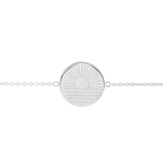 One Day at a Time Disc Bracelet in Sterling Silver