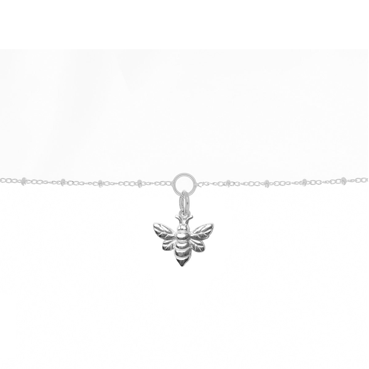 Bee Charm Bracelet in Sterling Silver
