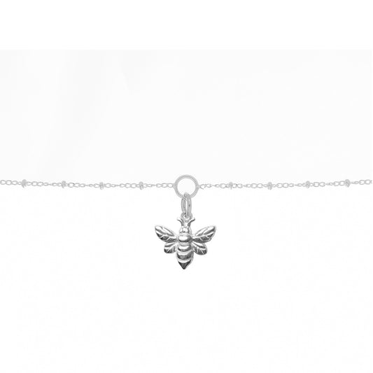 Bee Charm Bracelet in Sterling Silver