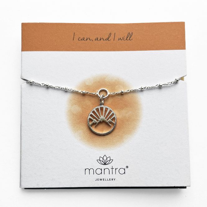 Mantra Jewellery Mountain Charm Bracelet in Sterling Silver