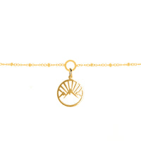 Mountain Charm Bracelet in Gold