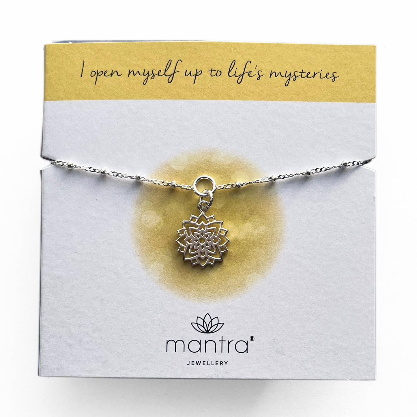 Crown Chakra Charm Bracelet in Sterling Silver