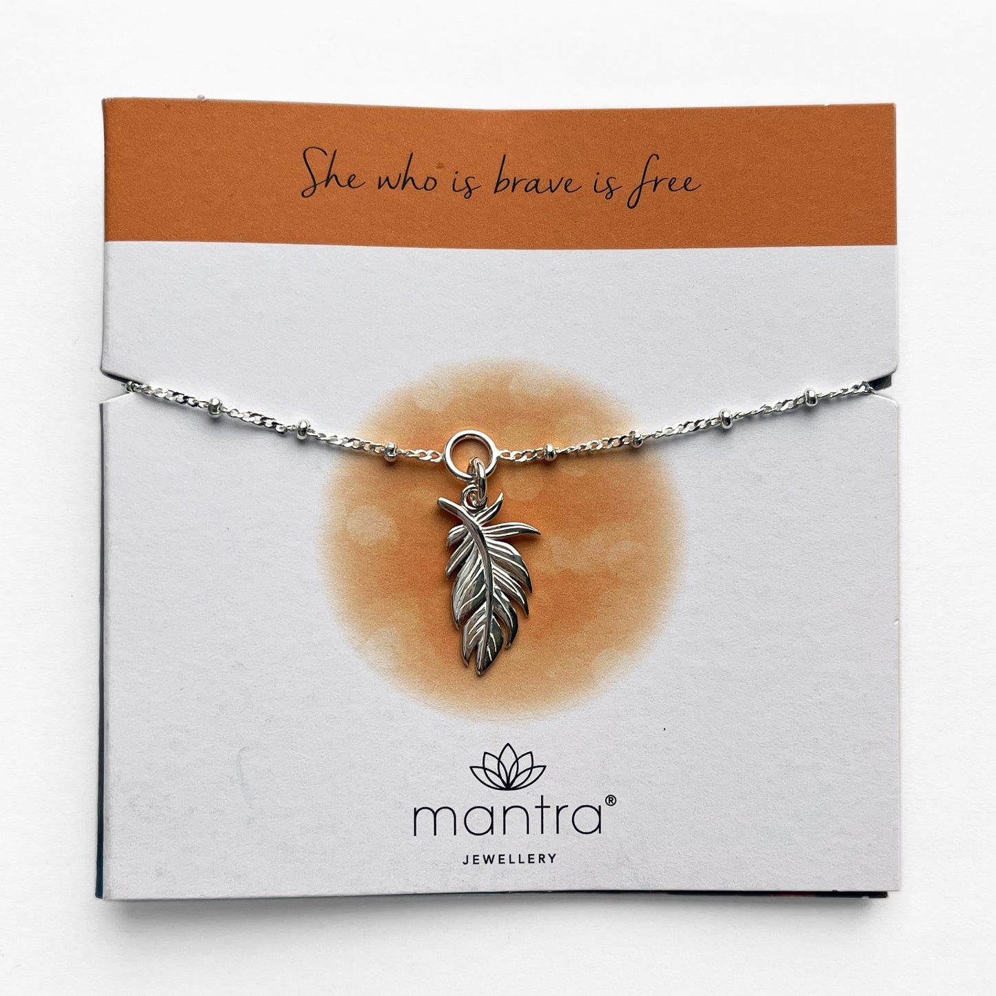 Plume Charm Bracelet in Sterling Silver