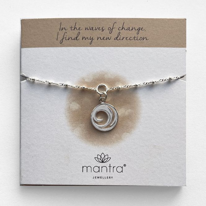 Wave Charm Bracelet in Sterling Silver