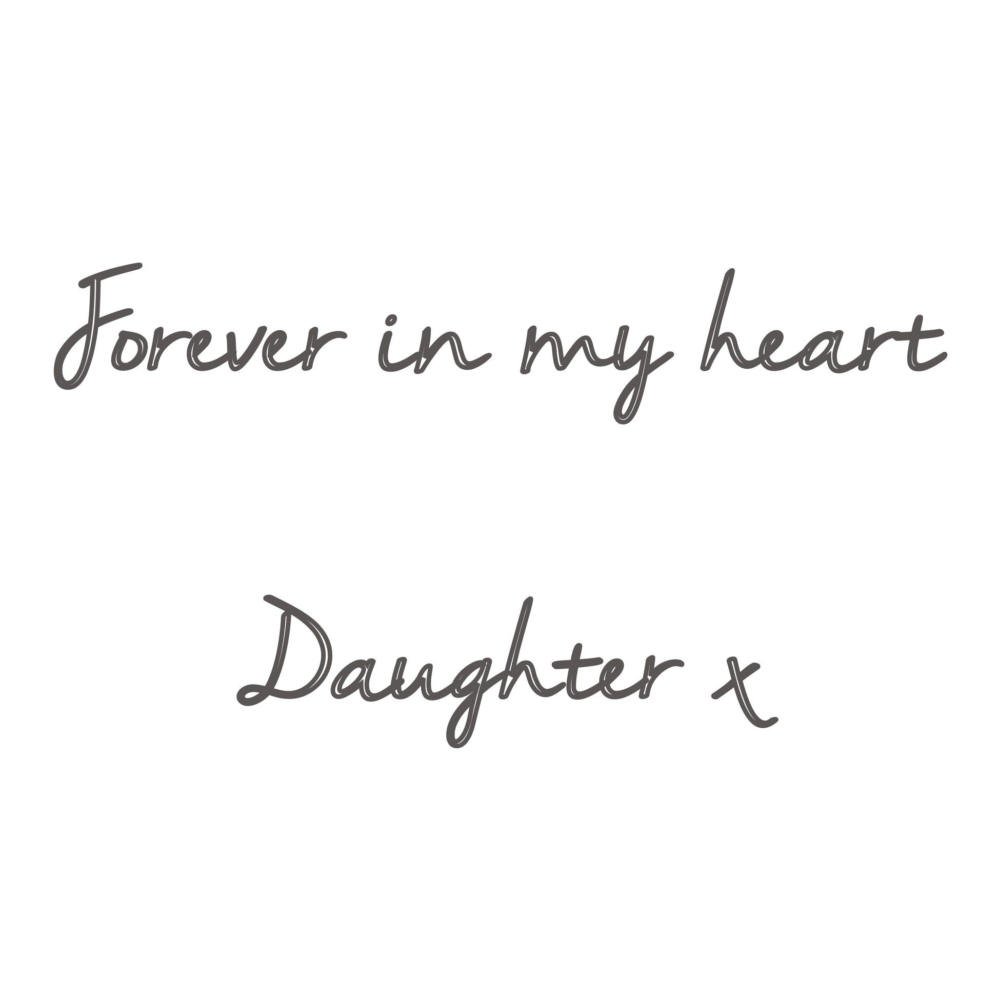Mantra Jewellery Daughter Linked Hearts Charm Bracelet in Sterling Silver