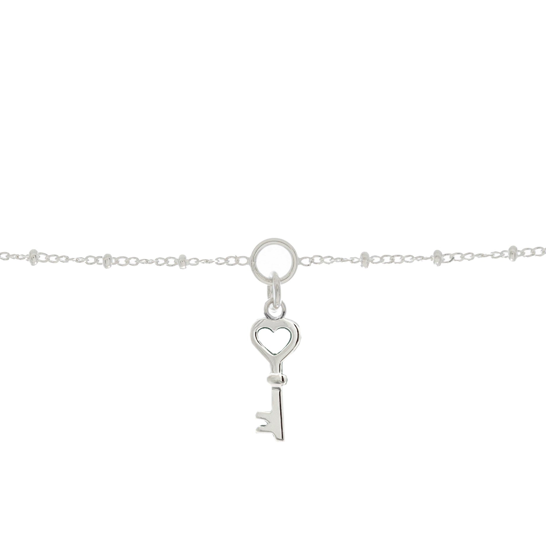 Mantra Jewellery 21st Birthday Key Charm Bracelet in Sterling Silver