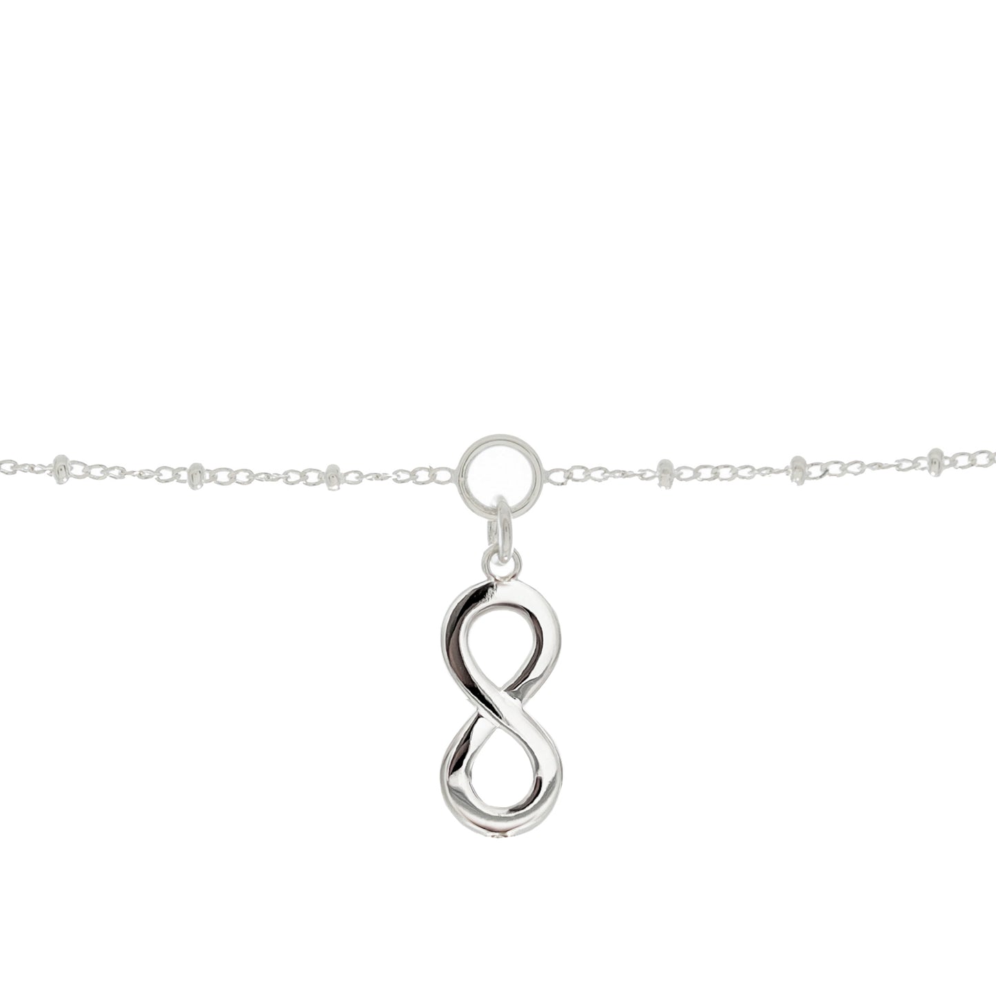 Sister Infinity Charm Bracelet in Sterling Silver