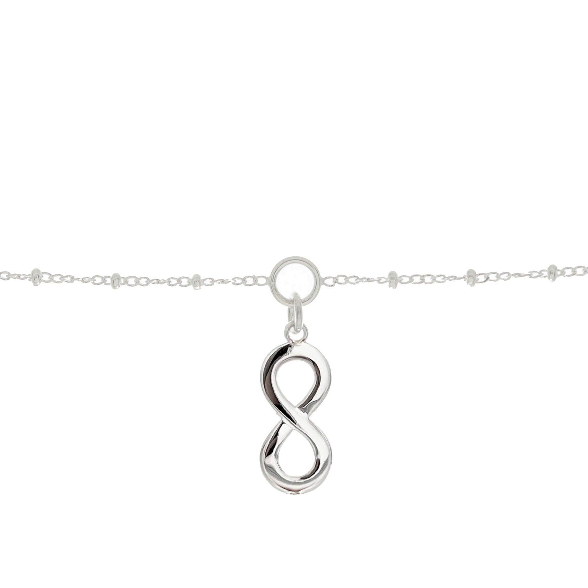 Mantra Jewellery Sister Infinity Charm Bracelet in Sterling Silver