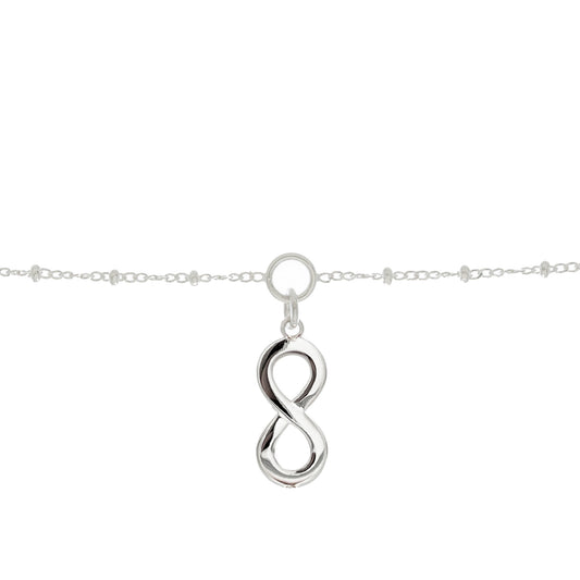Sister Infinity Charm Bracelet in Sterling Silver