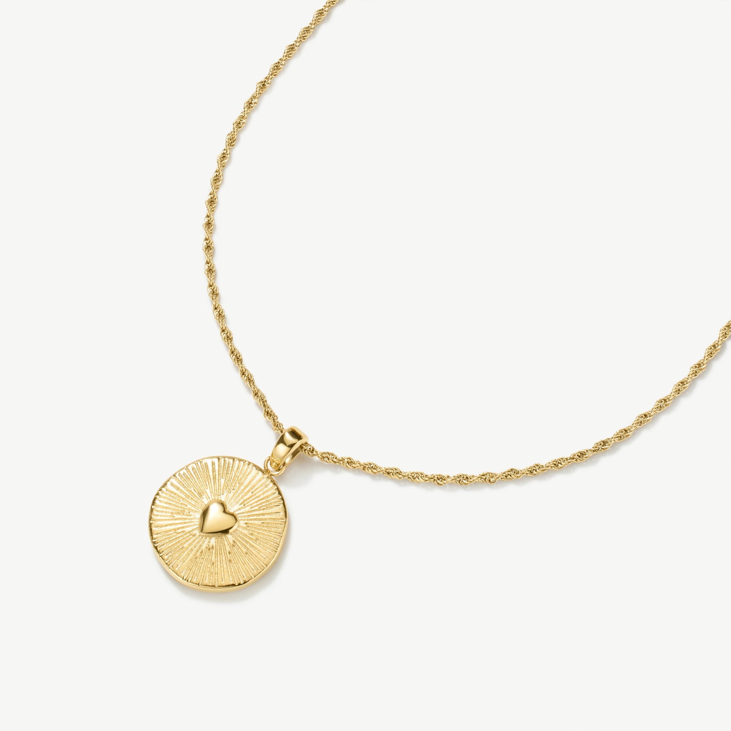 D.Louise Gold Heart Talisman Necklace