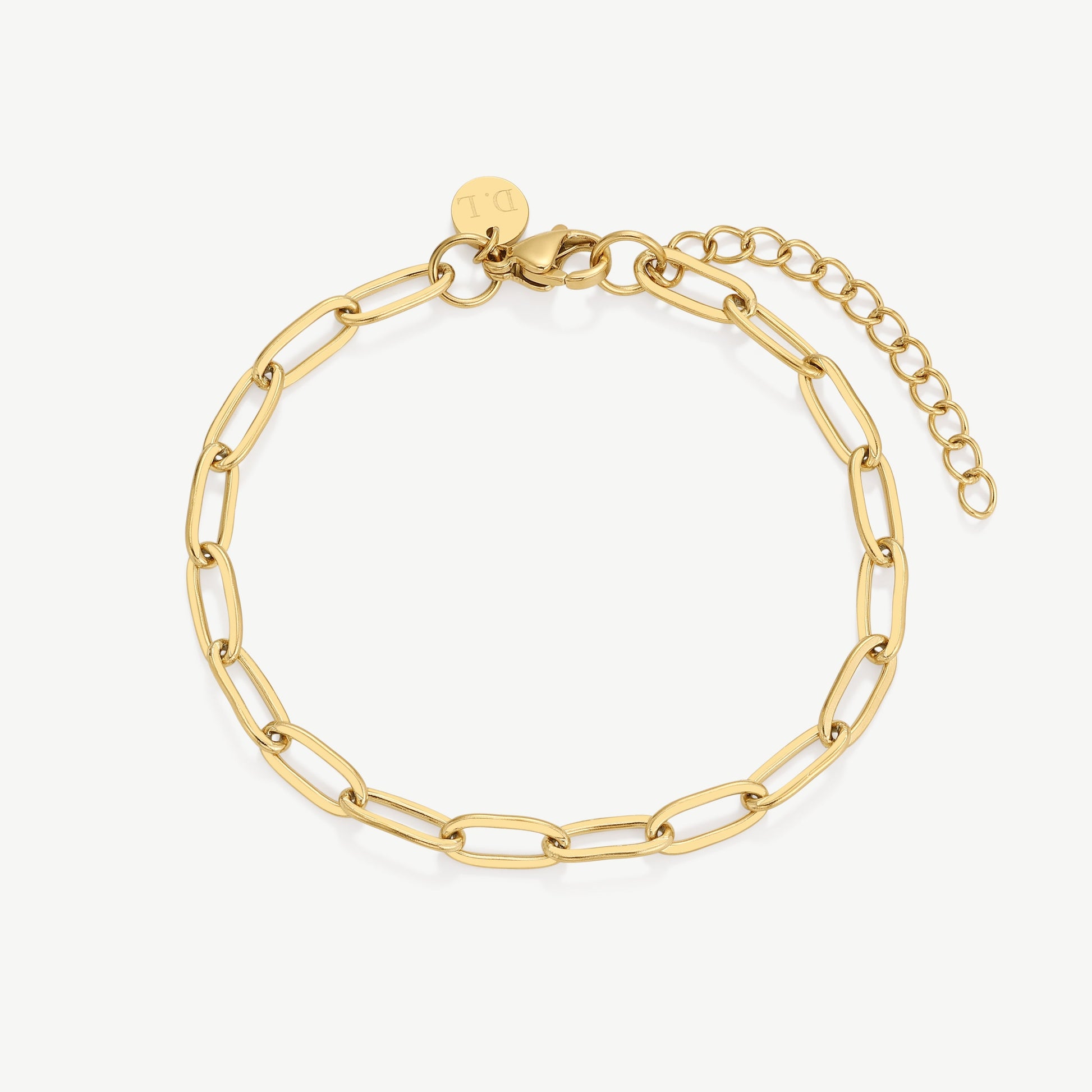 D.Louise Gold Paperclip Bracelet