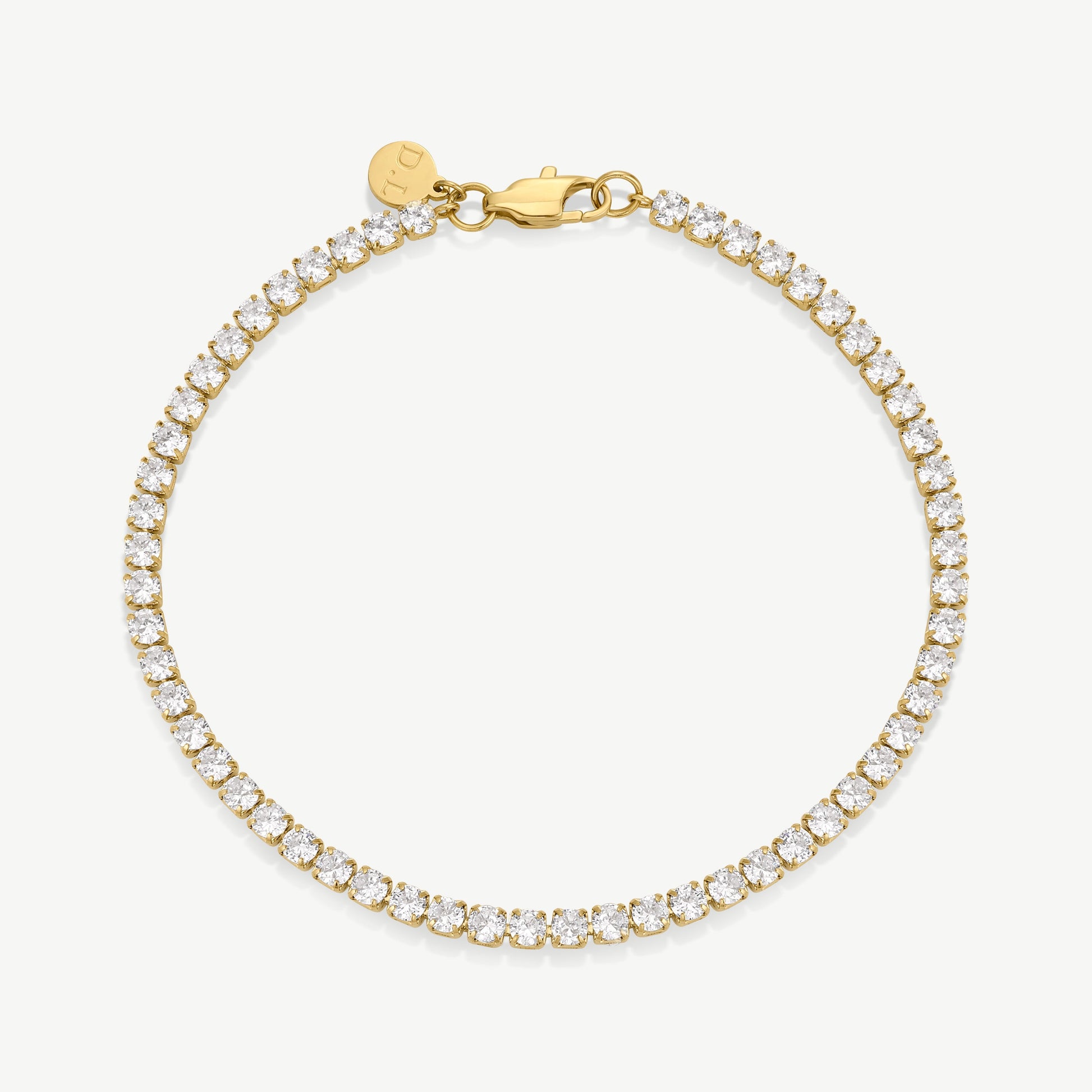 D.Louise Gold Tennis Bracelet