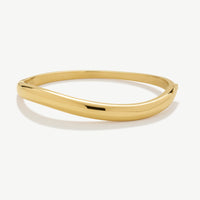 Gold Wave Bangle