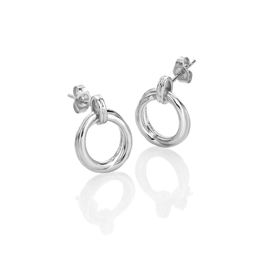 Silver Aura Stud Earrings