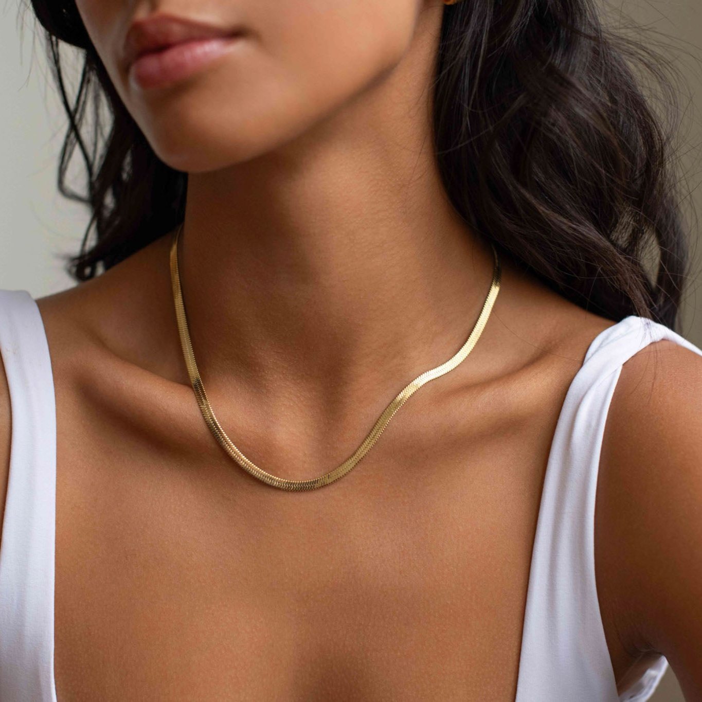 D.Louise Gold Essentials Snake Chain Necklace