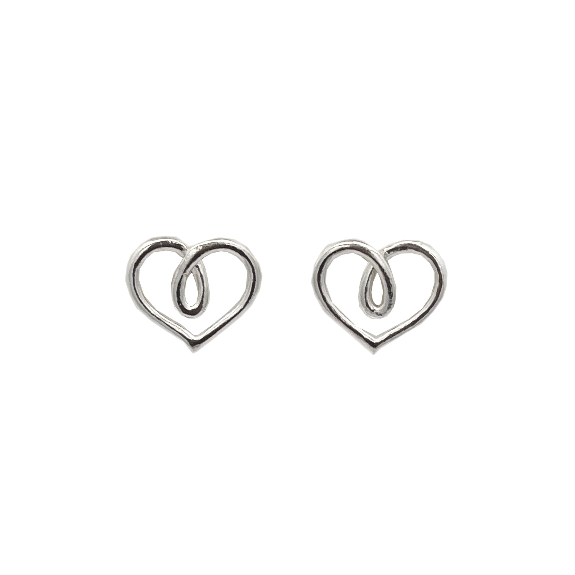 Mantra Jewellery Fancy Heart Mum Earrings in Sterling Silver