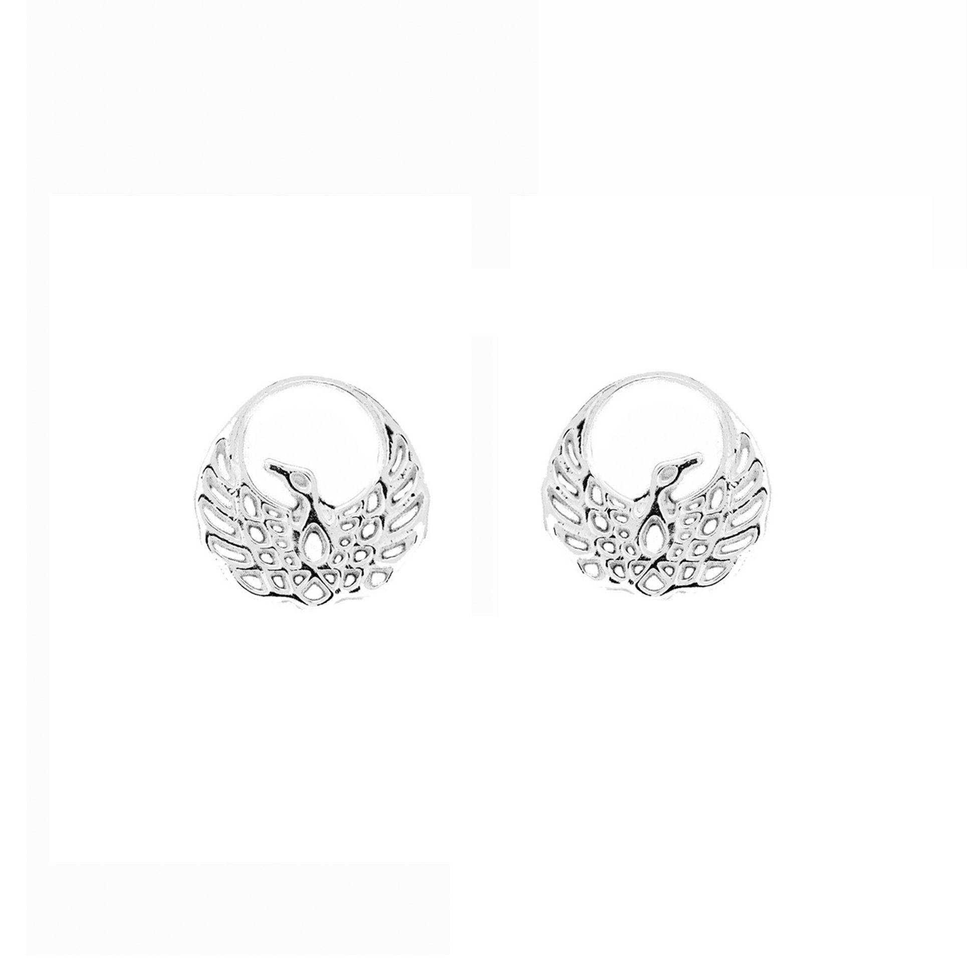 Mantra Jewellery Phoenix Earrings in Sterling Silver