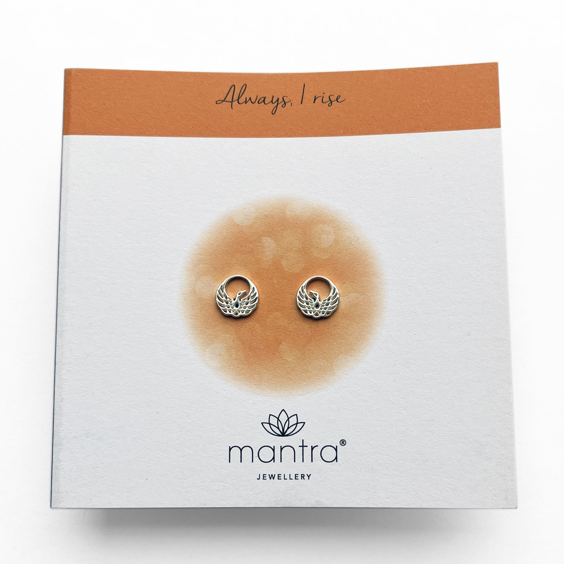 Mantra Jewellery Phoenix Earrings in Sterling Silver