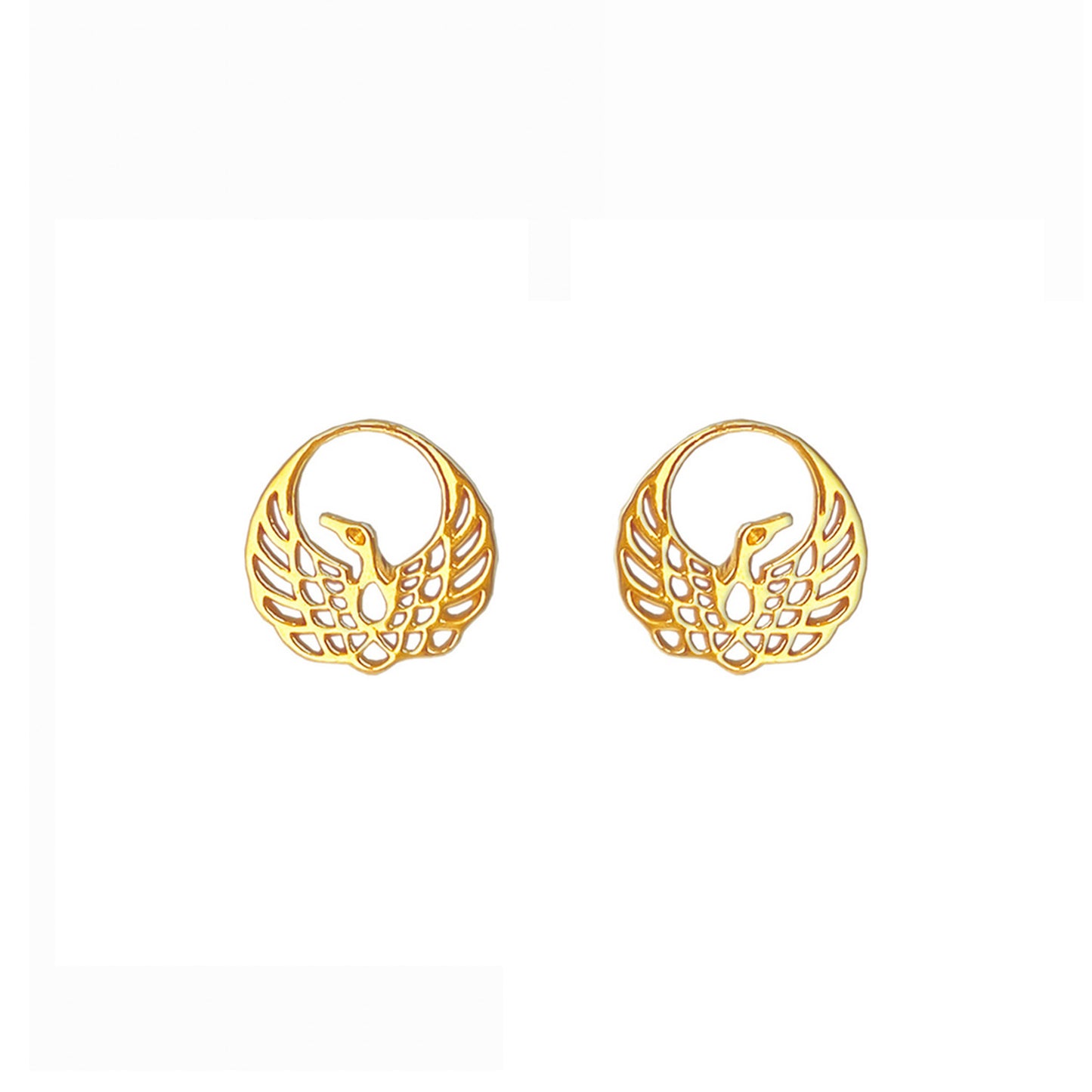 Phoenix Earrings in Gold