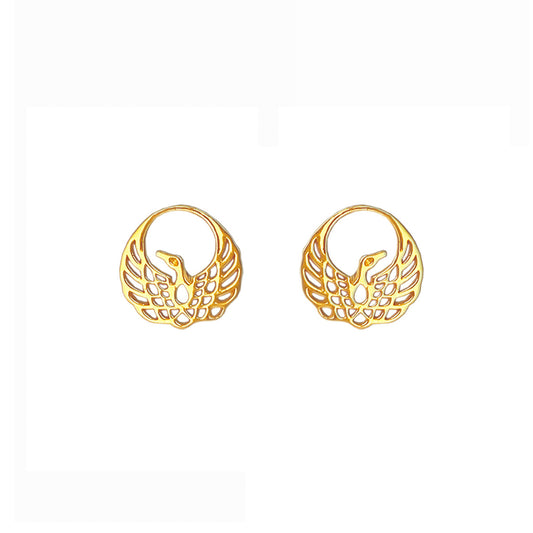 Phoenix Earrings in Gold