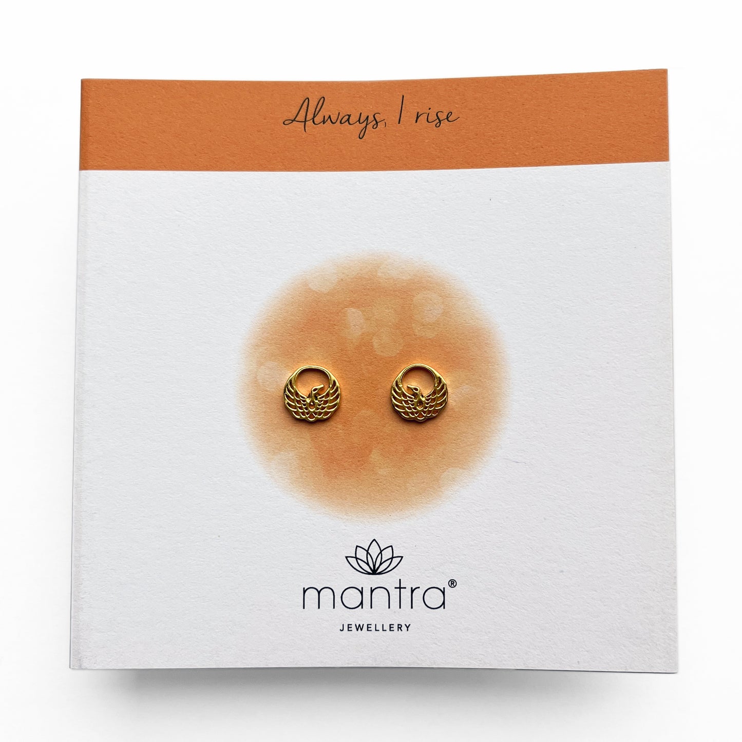 Phoenix Earrings in Gold
