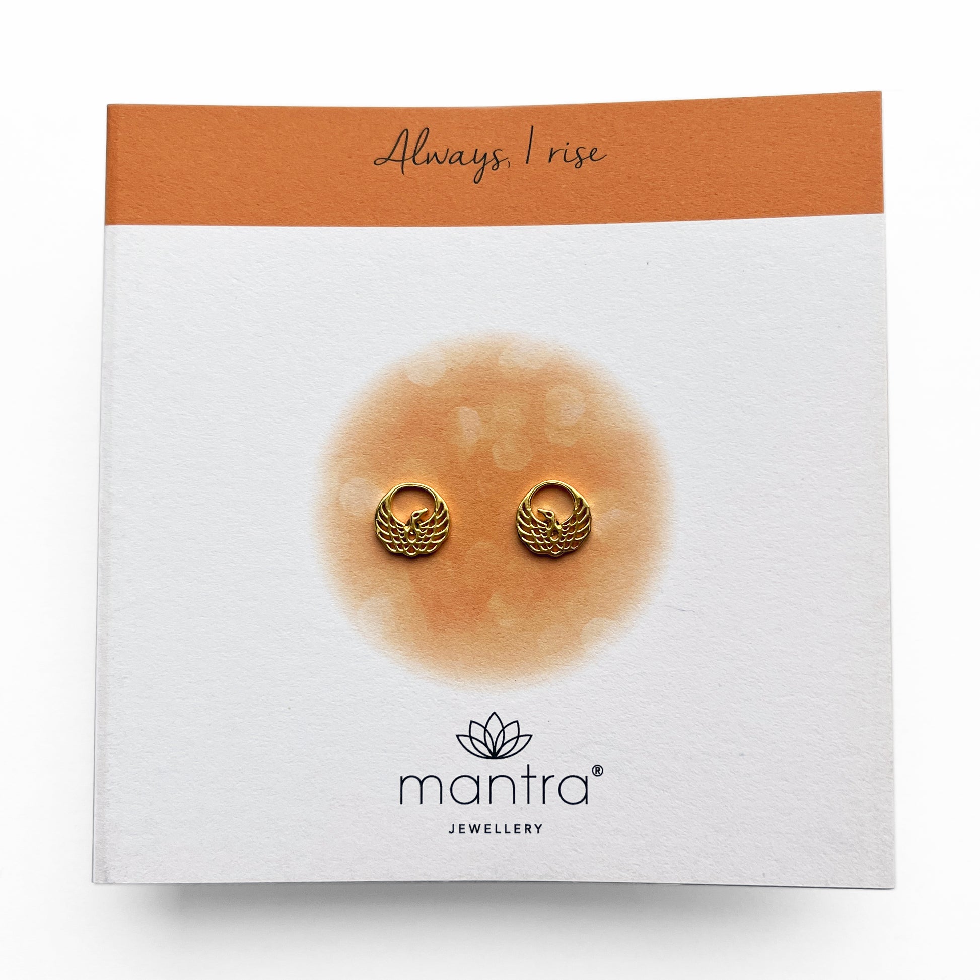 Mantra Jewellery Phoenix Earrings in Gold