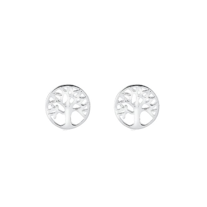 Family Tree Earrings in Sterling Silver