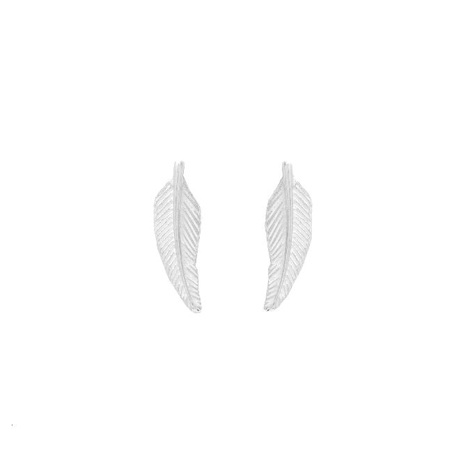 Mantra Jewellery Feather Earrings in Sterling Silver