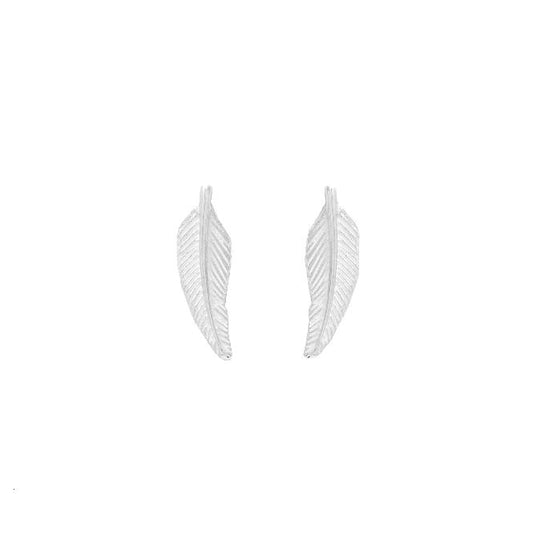 Feather Earrings in Sterling Silver
