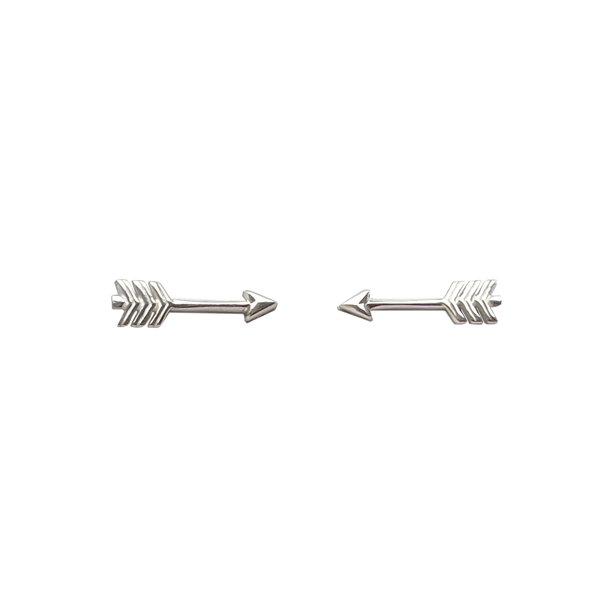 Mantra Jewellery Arrow Earrings in Sterling Silver