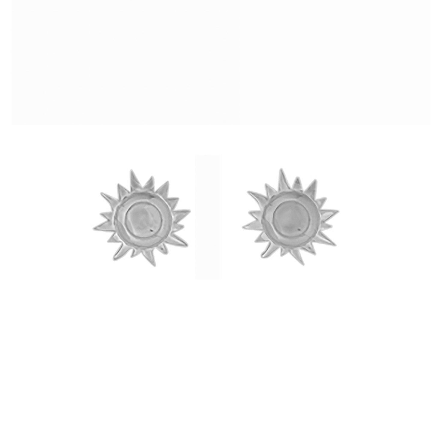 Sun Earrings in Sterling Silver